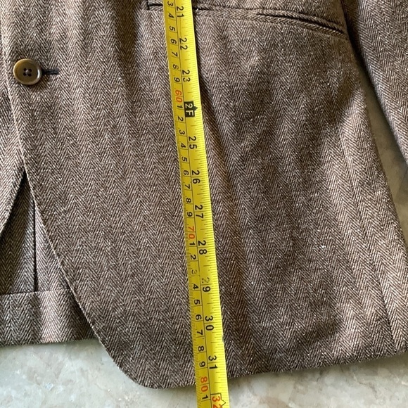 Abbeydale brown herringbone sport blazer classic size‎ 42R 100% wool - Picture 12 of 15